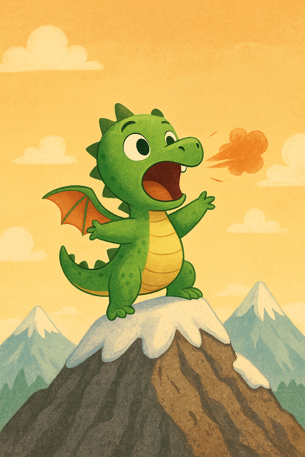 Ilustración de El dragón Pedrito.